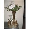 Image 1 : UNKNOWN ARTIST - Silver tray, one silver vase
