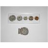 Image 1 : Contemporary Jewelry - 6 mounted coins- inclu