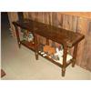 Image 1 : UNKNOWN ARTIST - brown rectangular side table