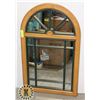 WOOD FRAMED MIRROR APPROX. 36" TALL X 22" WIDE
