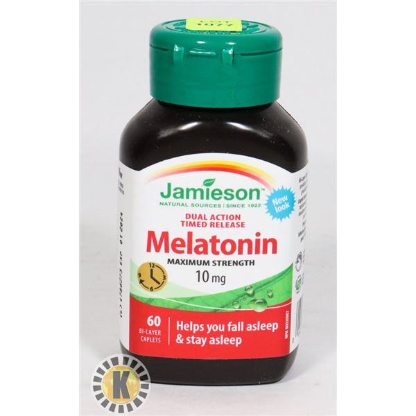 JAMIESON MELATONIN MAX STRENGTH 10MG- 60 CAPLETS