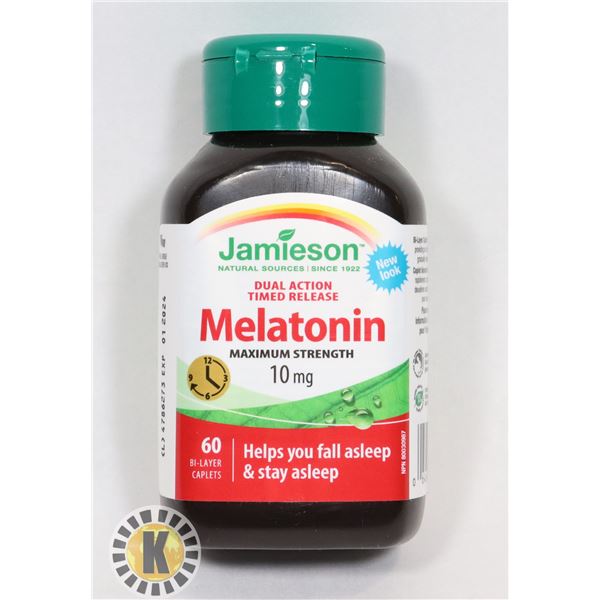 JAMIESON MELATONIN MAX STRENGTH 10MG- 60 CAPLETS