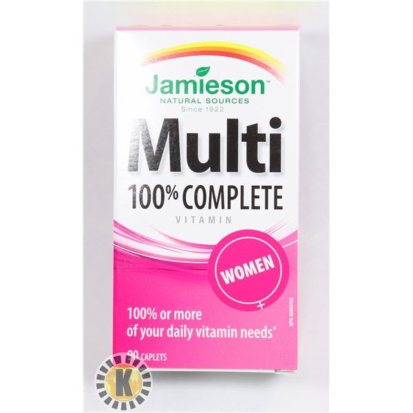 JAMIESON 100% WOMEN'S MULTIVITAMIN- 90 CAPLETS