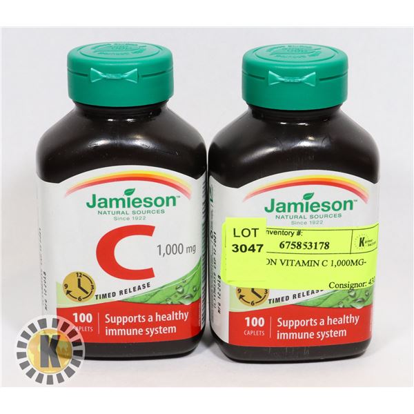 2 JAMIESON VITAMIN C 1,000MG- 100CAPS