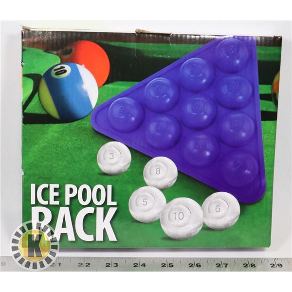 NEW POOL BALL ICE TRAY. DISHWASHER SAFE