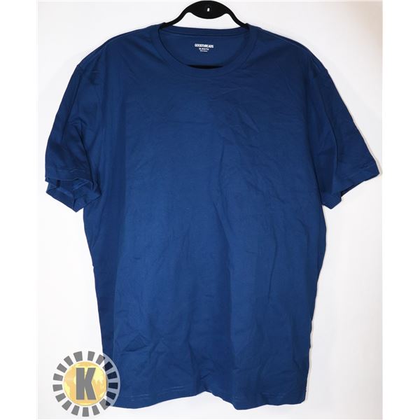 MENS BLUE CREW TEE SIZE XL