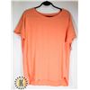 Image 1 : WOMENS ORANGE SOFT CREW TEE SIZE L