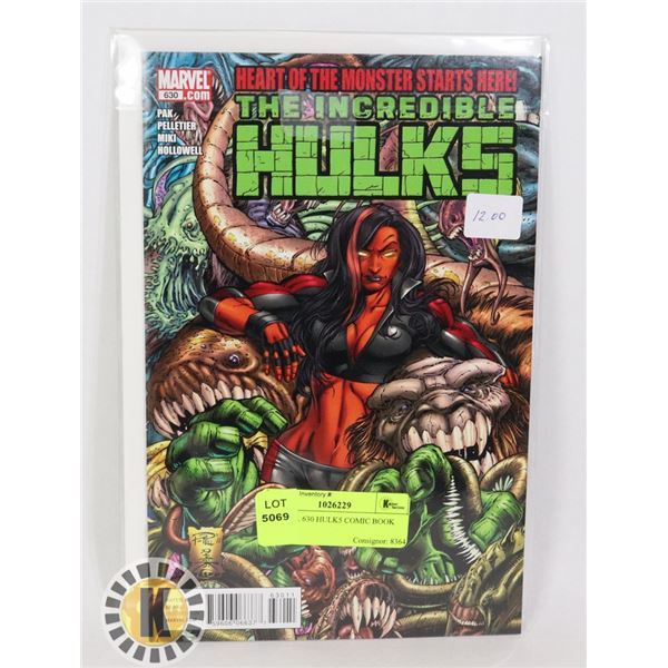 MARVEL 630 HULK5 COMIC BOOK