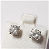 Image 2 : 14K WHITE GOLD WHITE MOISSANITE(1.28CT) EARRINGS