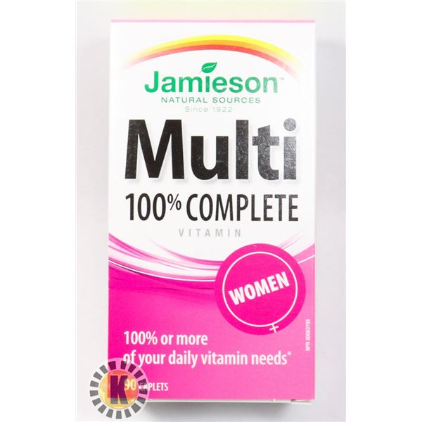 JAMIESON 100% WOMEN'S MULTIVITAMIN- 90 CAPLETS