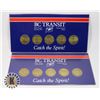 Image 1 : x2 BC TRANSIT 5 VARIOUS COMMEMORATIVE TOKENS NEW