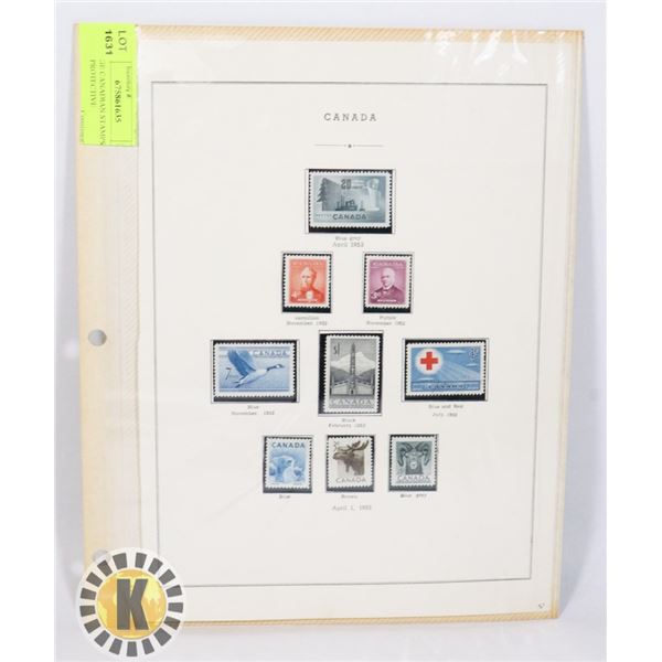 VINTAGE CANADIAN STAMPS (TWO SIDED PROTECTIVE