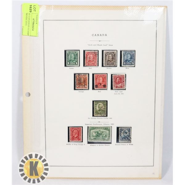 VINTAGE CANADIAN STAMPS (TWO SIDED PROTECTIVE