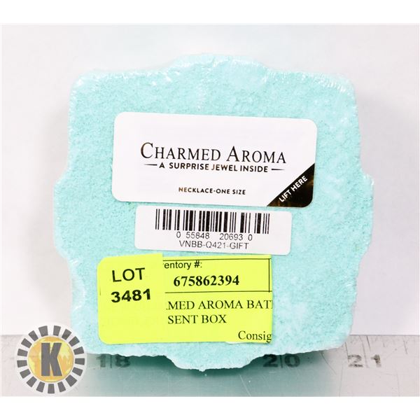 NEW CHARMED AROMA BATH BOMB, PRESENT BOX