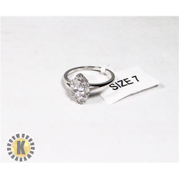 NEW SIZE SEVEN 925 STERLING SILVER RING