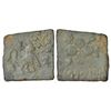 Image 1 : Ancient India: Satavahanas - alloyed copper coin of Siri Sati (c.50-30BC), 'lion' type, 12.45g.
