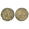 Image 1 : Ancient India: Satavahanas - alloyed copper coin of Siri Pulumavi, 'lion' type, Junnar, 1.12g.
