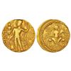Image 1 : Ancient India: Gupta Empire, gold dinar of Samudra Gupta, 'Standard / Javelin' type, 7.56g.