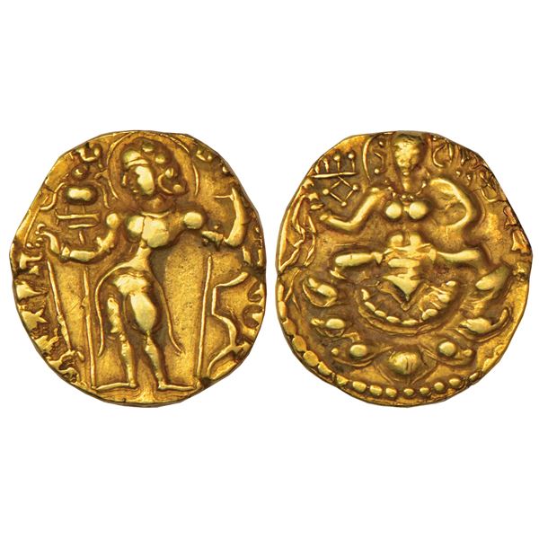 Ancient India: Gupta Empire, gold dinar of Kumara Gupta (c.415-450 AD), 'Archer' type, 8.05g.