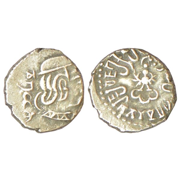 Ancient India: Gupta Empire - silver drachm of Kumara Gupta I, Western India type, GE115, 2.06g.