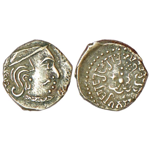 Ancient India: Gupta Empire - silver drachm of Kumara Gupta I, Western India type, 2.11g.