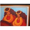Image 2 : Original Oil on Canvas, 'Na Wahini Holo Lio" Signed S. Weaver 2007, Framed 43" x 33.5"