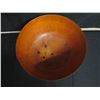 Image 3 : Round Wooden Footed Bowl, Signed Ron Kent 15" Dia, 7.5" H