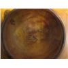 Image 8 : Round Wooden Footed Bowl, Signed Ron Kent 15" Dia, 7.5" H