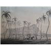 Image 2 : Framed 'WAI-KI-KI (Honolulu)' Art Work Signed Adolf Ekelof 1877, 17"x15"