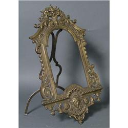 1 FRENCH BRONZE PICTURE FRAME with easle back