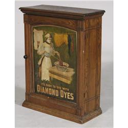 1 VICTORIAN DIAMOND DYES CABINET circa 1900 P