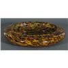 Image 1 : 1 LARGE FRENCH MOTTLED GLASS LOW BOWL 16" dia