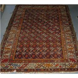 1 PERSIAN SCATTER RUG 4'5" x 6'8" circa 1930