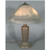 Image 1 : 1 HANDEL REVERSE PAINTED TABLE LAMP with scen
