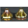 1 PAIR OF STEUBEN ART GLASS SHADES, 6" diamet