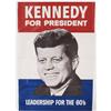 Image 1 : 1 JOHN F.  KENNEDY POSTER Leadership for the