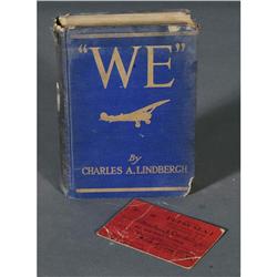 1 CHARLES LINDBERGH SIGNED BOOK "We" together