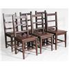 Image 1 : 1 SET OF 6 ROYCROFT OAK SIDE CHAIRS each impr