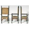 Image 2 : 1 CARLO BUGATTI Armchair with pewter inlay, c