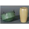 Image 1 : 1 MARBLEHEAD MUSTARD GLAZE VASE, 7" high, tog