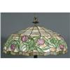 Image 2 : 1 LARGE LEADED GLASS PARL0R LAMP 24" diameter