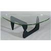 Image 1 : 1 NOGUCHI GLASS TOP COFFEE TABLE with ebonise