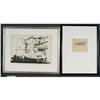 Image 1 : 1 MILLARD SHEETS pair of etchings: Fisherman,