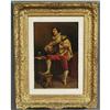 Image 1 : 1 A.  HUNT Cavalier Playing Music 12"x8" wate