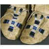 Image 2 : 1 TWO PAIR OF BEADED MOCCOSINS one with old t