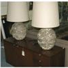Image 1 : 1 PAIR OF MODERN ORGANIC EARTHENWARE LAMPS 18