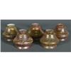 Image 1 : 1 SET OF 5 LOETZ STYLE ART GLASS LAMP SHADES,