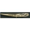 Image 2 : 1 INUIT WALRUS TUSK CRIBBAGE BOARD with scrim