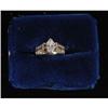 Image 1 : 1 MARQUISE CUT DIAMOND RING set in 14kt gold