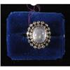 Image 1 : 1 ANTIQUE RING SET WITH MOONSTONE and surroun